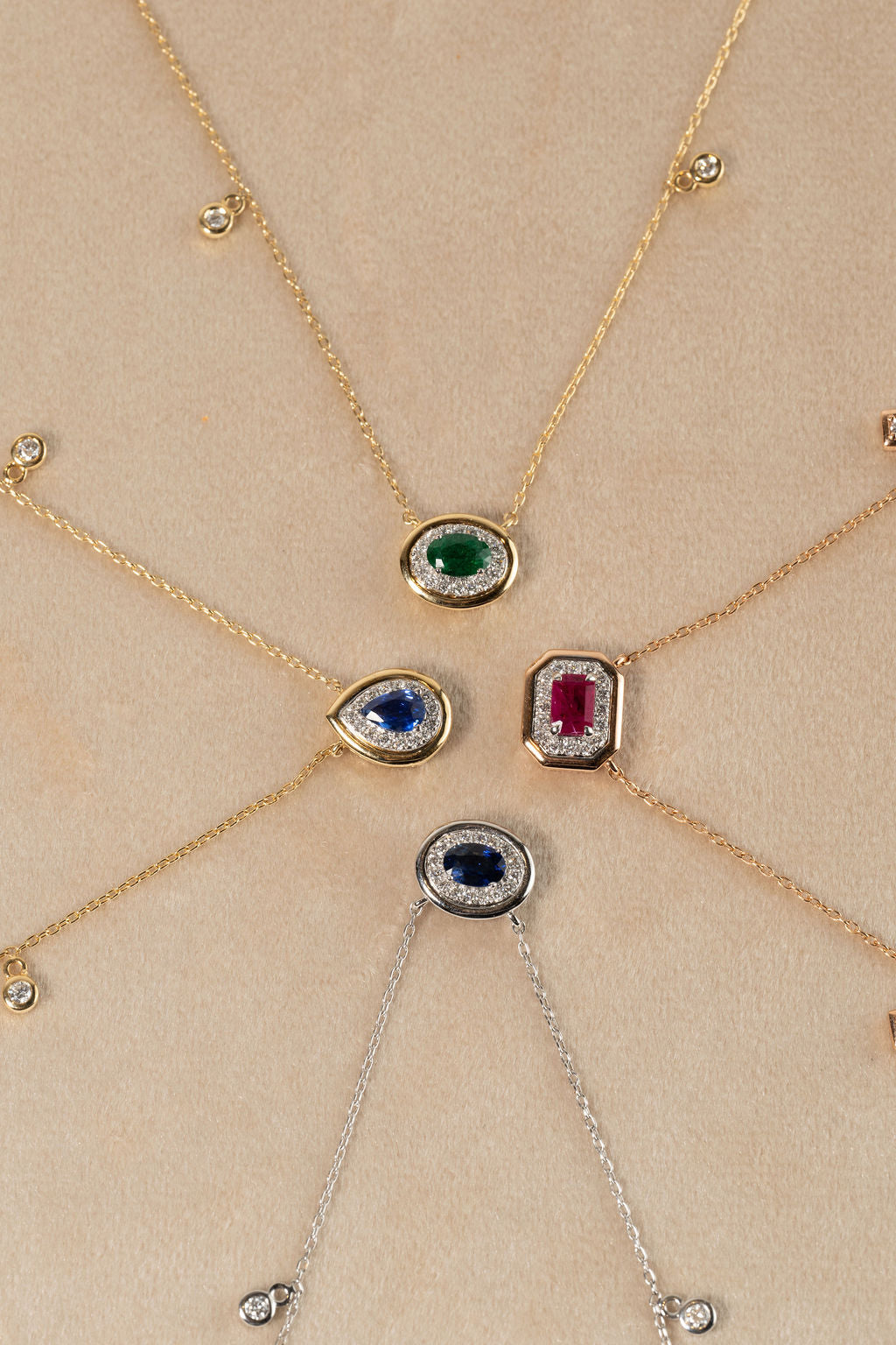 Ruby Rectangle Eloise Necklace