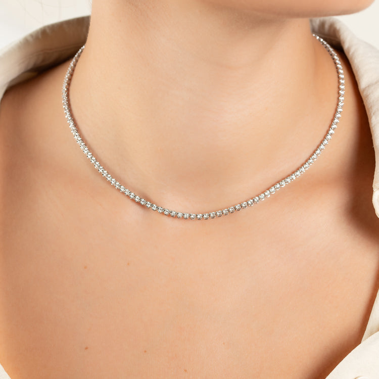 2.6 CTS Buttercup Tennis Necklace