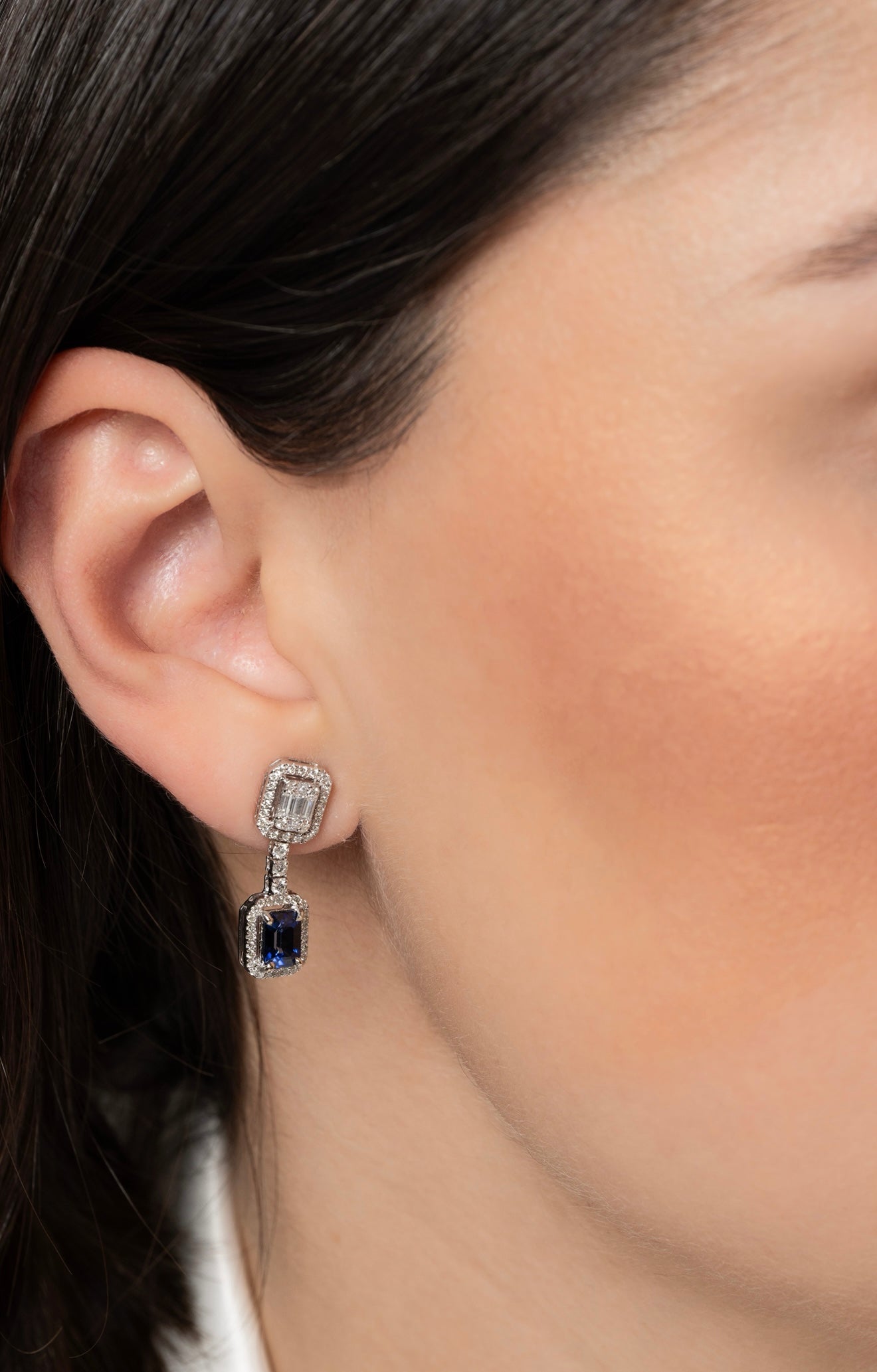 Detachable Sapphire Earrings