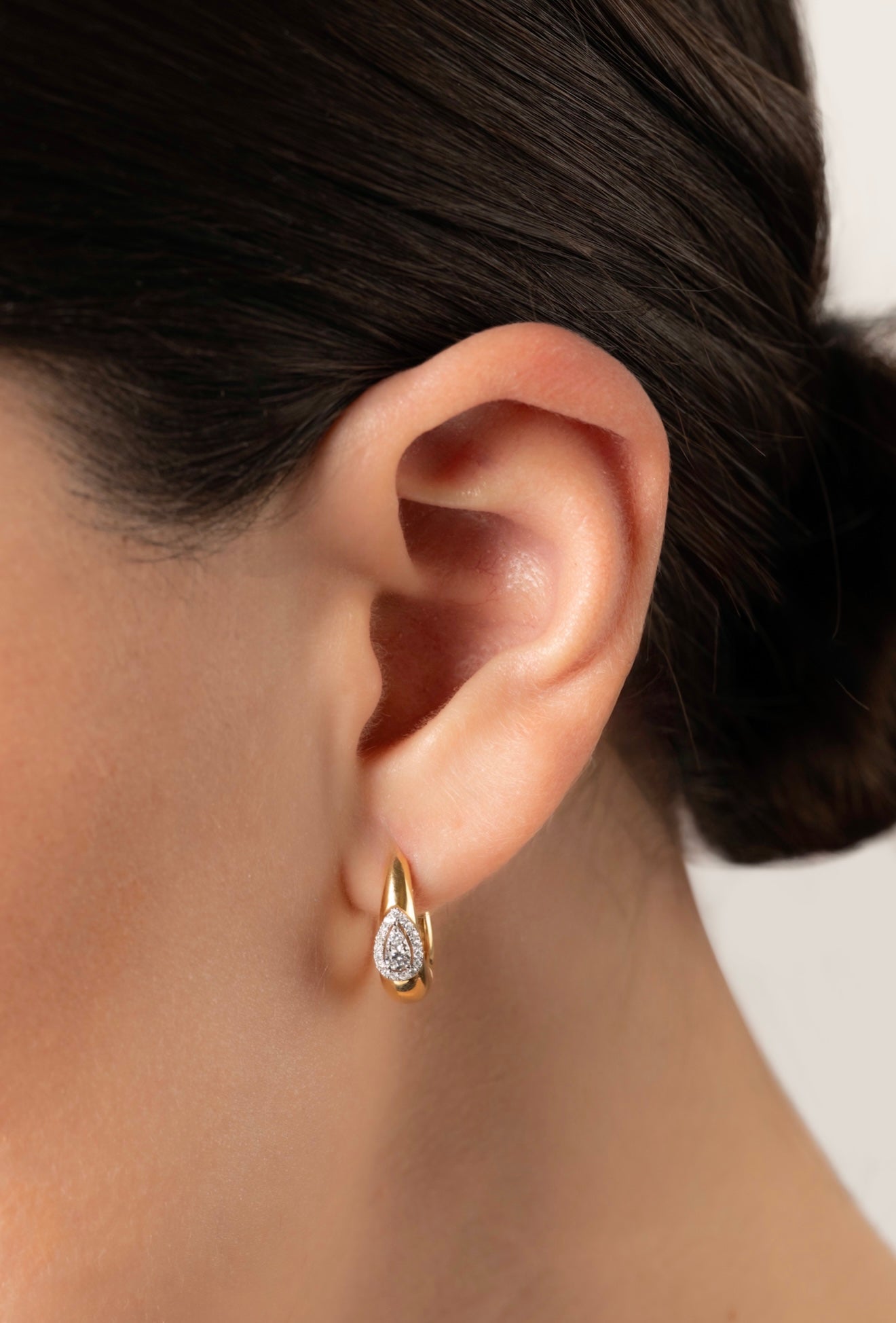 Drop Pear Illusion Earrings