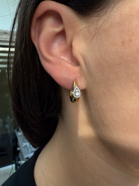 Drop Pear Ilusion Earrings