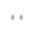 Aretes Corte Pera con Ilusion Setting
