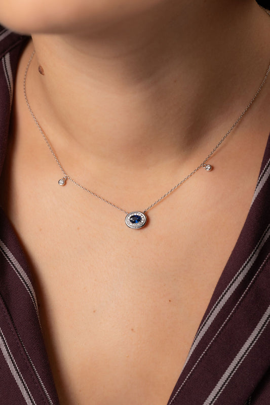 Oval Sapphire Eloise Necklace