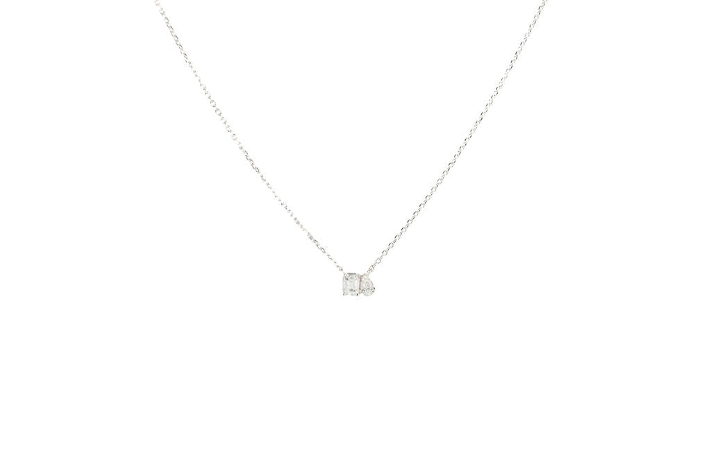 Mini toi et moi necklaces