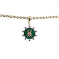 Dije BEETLE MALAQUITE PINK SAPPHIRE