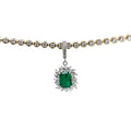 Dije CUSHION EMERALD HALO