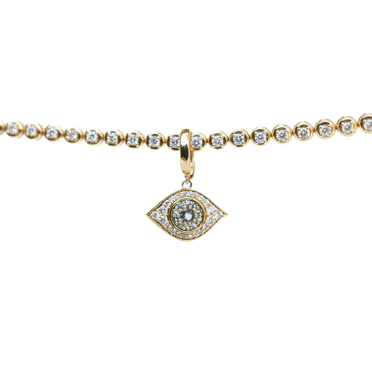 Dije EYE AQUAMARINE AND DIAMONDS