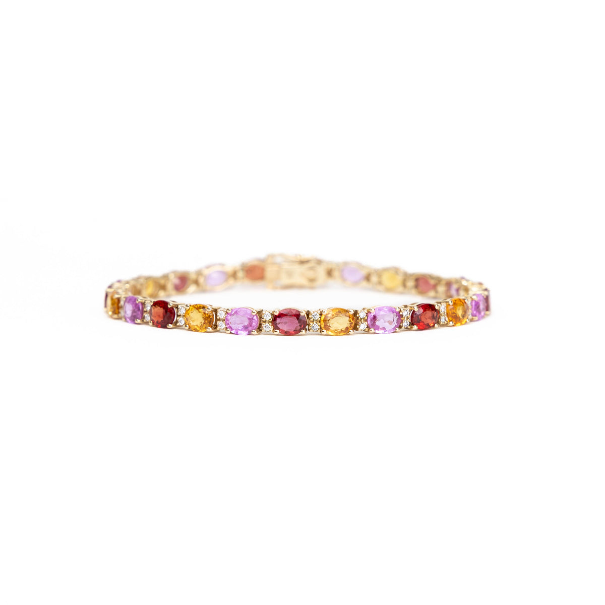 Pulsera MULTICOLOR DIAMOND BRACELET 6.5IN