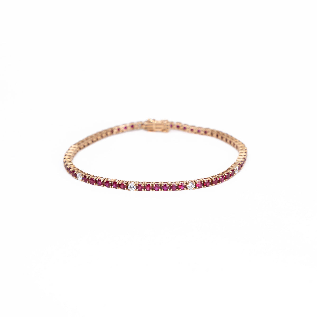 Pulsera TENNIS RUBÍES Y DIAMANTES SMALL