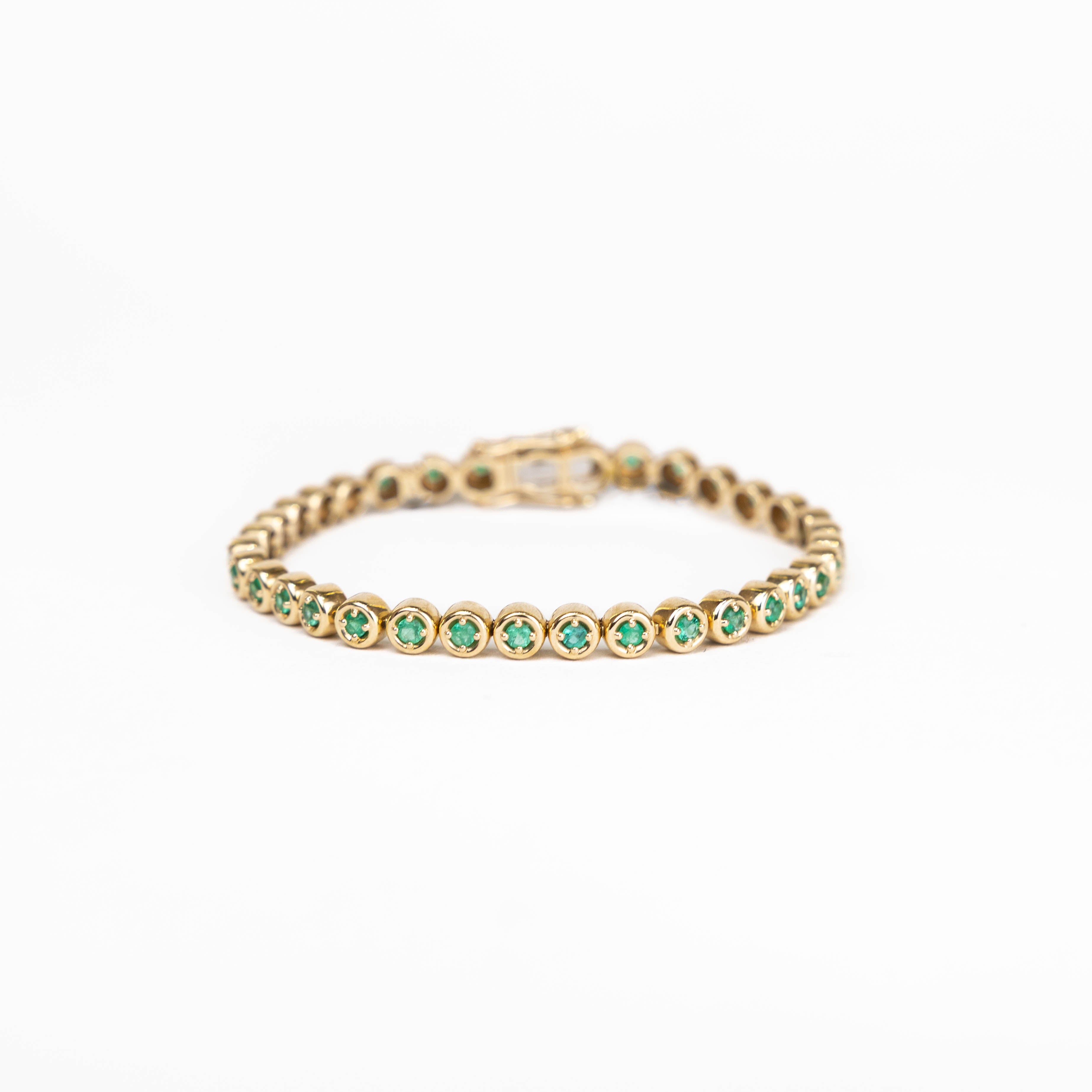 Pulsera EMERALD BEZEL SETTING