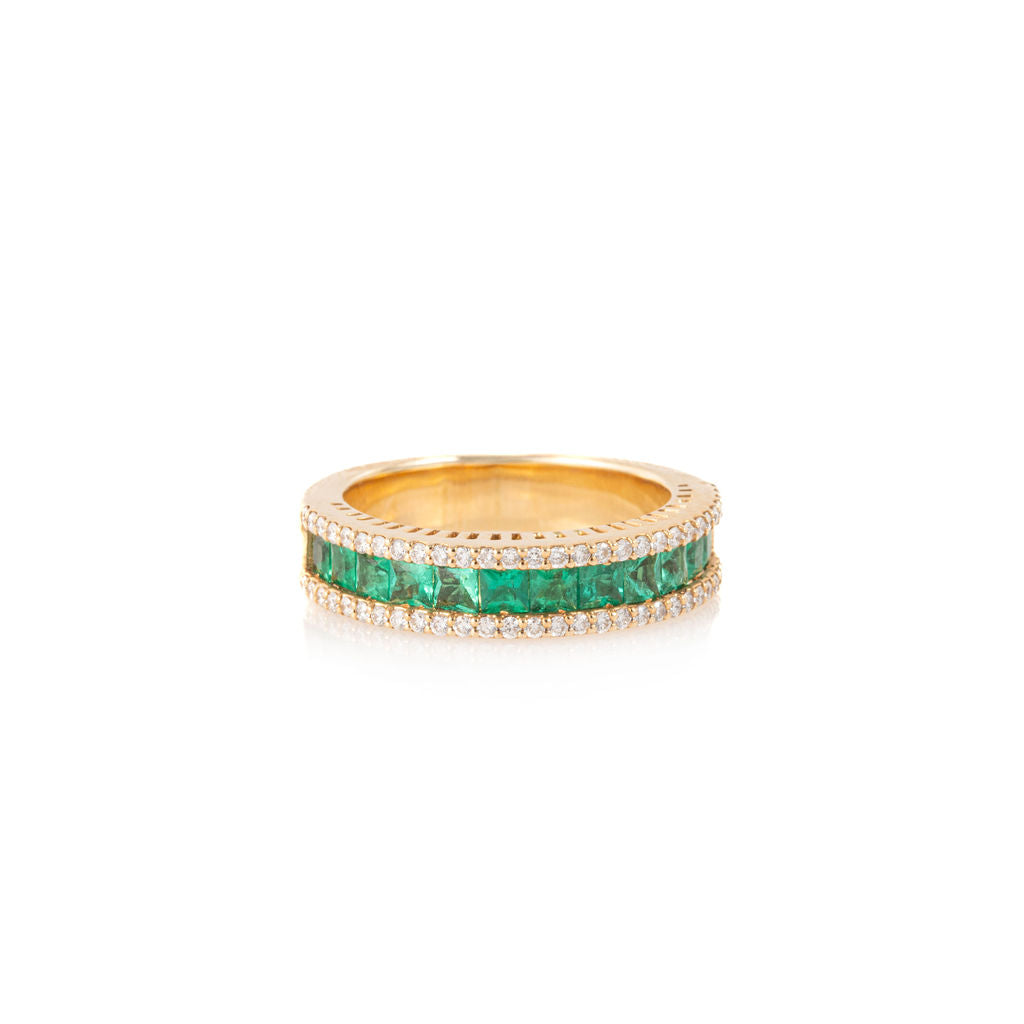 Aurora Emerald Ring